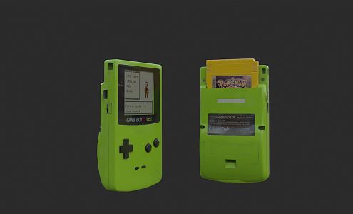 Modern game machine handheld game machine old childhood nostalgic classic 3d model