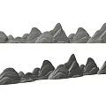 Stone Wood Mountain Decorative Sculptures With Various Shapes And Textures