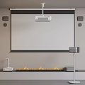 High Quality Projection Monitoring System With Wall Installed Camera And Projector