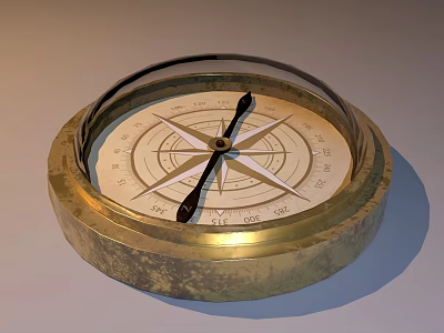 Light Luxury Compass 3d model