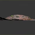 Vibrant Colorful Irregular Shaped Specimen With Multicolored Surface And Small Particles
