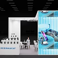 Mobile phone bracket white simple atmosphere electronic exhibition technology 3d model