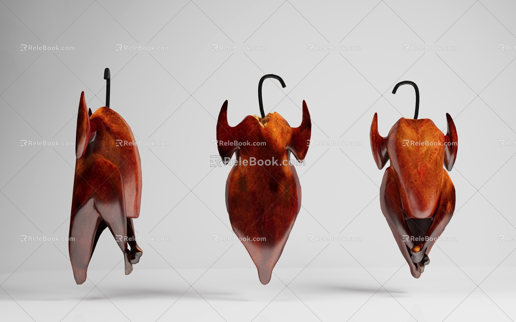 roast duck roast duck roast Beijing roast duck cooked food 3d model