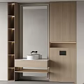 Modern sink mixer button sink forming rack 3d model
