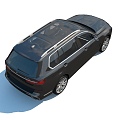 BMW X7 2023 BMW has few simple mold surfaces 3d model