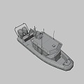 Coast Guard Rescue Boat 3d model