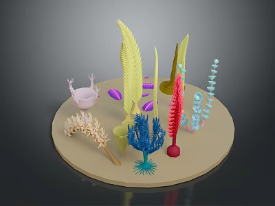 Coral Reef Coral Underwater World Underwater World Marine Animal Fish Freshwater Fish Marine Fish Animal 3d model