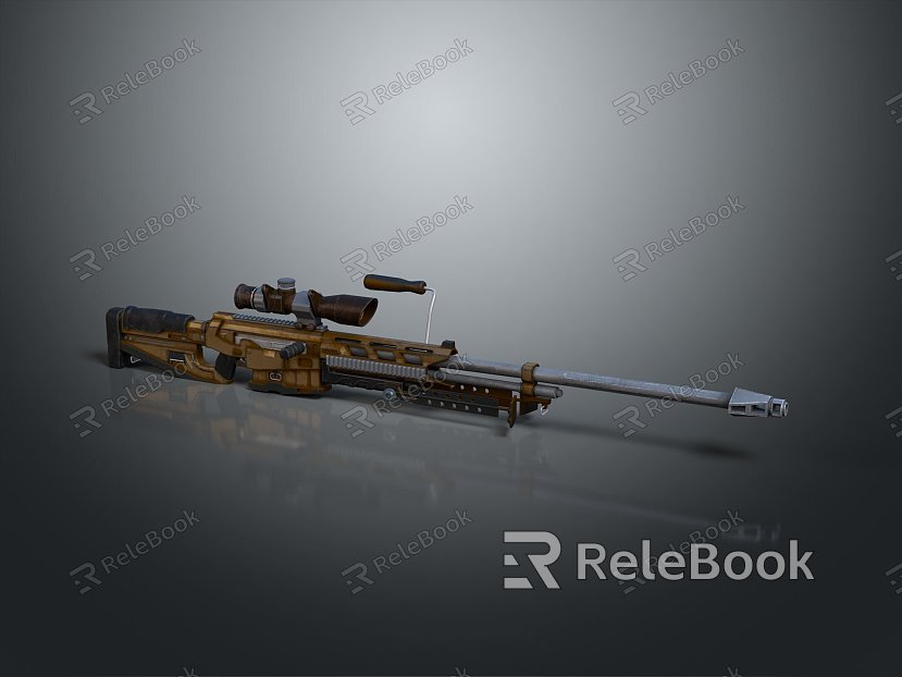 Sniper rifle sight sniper rifle sci-fi sniper rifle semi-automatic rifle combat rifle model