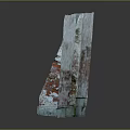 Weathered Brick Wall Texture Decorative Panels With Red White Green Colors