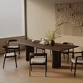 Modern table combination 3d model