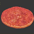 Delicious Round Pizza With Golden Crust Melted Cheese And Rich Tomato Sauce Topping
