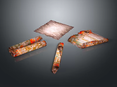 Scenic Natural Landscape with Rolling Hills Lush Greenery and Clear Blue Sky 3d model