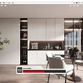 Modern Wine Cabinet Multi-function Wine Cabinet 3d model