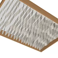 Special-shaped ceiling French texture paper ceiling background cloth ceiling modern grille ceiling gradient corrugated ceiling wave office ceiling hall ceiling hotel large 3d model