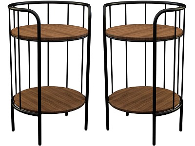 Industrial LOFT round several chairs model