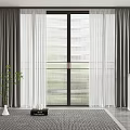 Modern Curtains 3d model