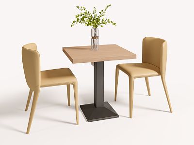 Modern Negotiation Table and Chair Leisure Table and Chair Apartment Dining Table and Chair Single Chair model