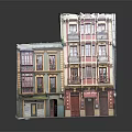 European Style Architecture With Multi Story Colorful Facades Windows And Doors