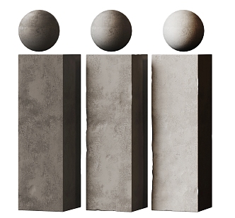 Micro-cement coating, texture paint, wall surface 3d model