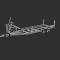 Boat Trailer With Aluminum Structure And Multiple Wheels For Transport Purpose