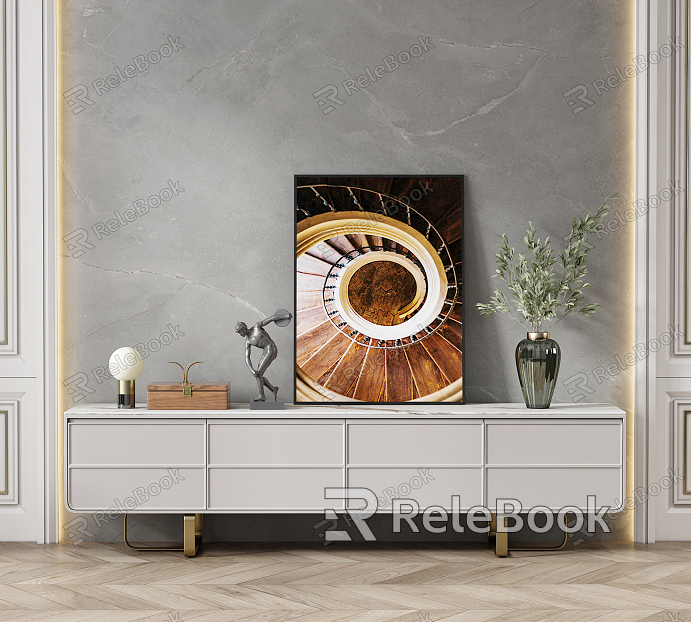 Light Luxury TV Cabinet model