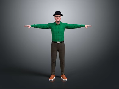 Walter White Modern Figures Modern Men Modern Men Men Men Men Men Handsome Men Young Teenagers Male Characters 3d model