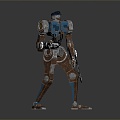 Mech Warrior Mech Soldier Machine Battlearm Mechanical Battlearm Machine Fighter Robot 3d model