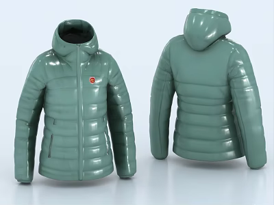 Down Jacket Coat Clothes 3d model