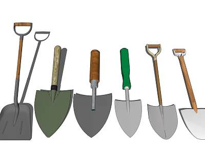 modern shovel shovel shovel 3d model