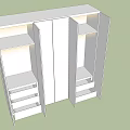 Modern Wardrobe Design With Multiple Compartments Drawers Shelves And Hanging Spaces