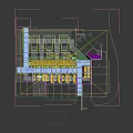 Supermarket Department Store Interior With Shelves Dry Goods Section Products And Shoppers