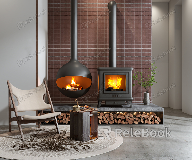 Modern Fireplace model