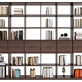Modern Bookshelf With Open Shelves Organized Books Decorative Items And Storage Drawers