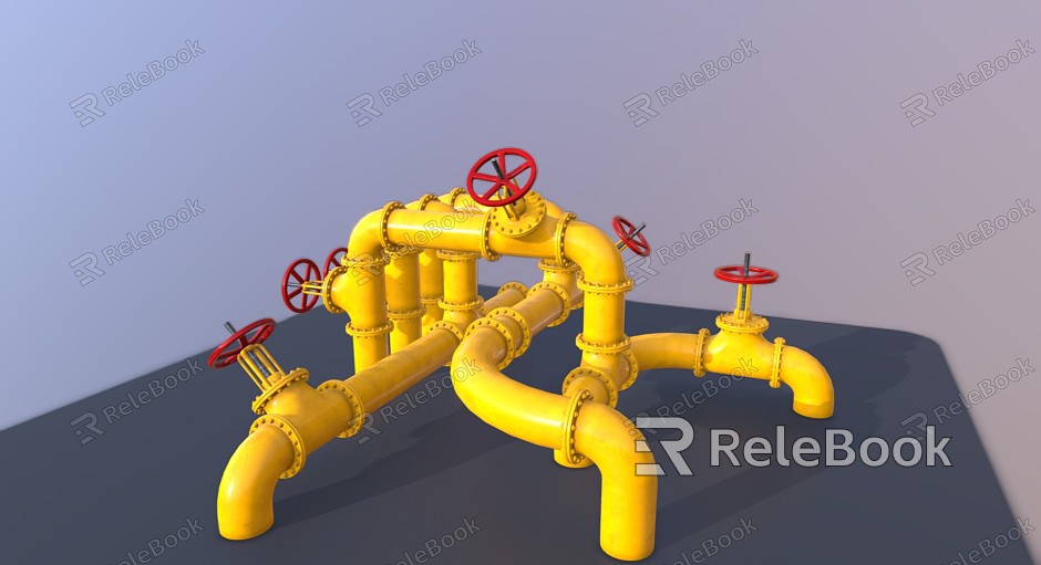 Industrial LOFT Pipe Pipe Pipe Large model