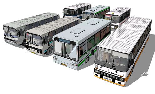 modern bus 3d model