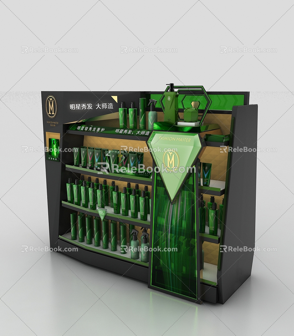 Nakajima Cabinet Hairdressing Supplies Cabinet Supermarket Cabinet 3d model