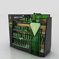 Nakajima Cabinet Hairdressing Supplies Cabinet Supermarket Cabinet 3d model