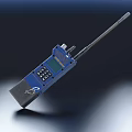 Wireless Blue Doorbell With Keypad And Antenna Modern Home Design