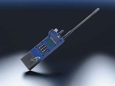 modern walkie talkie wireless communication satellite telephone remote communication 3d model