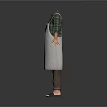 Comfortable Cotton Apron For Home Kitchen Cooking With Adjustable Straps