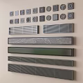 Modern minimalist floor drain minimalist floor drain bathroom components 3d model