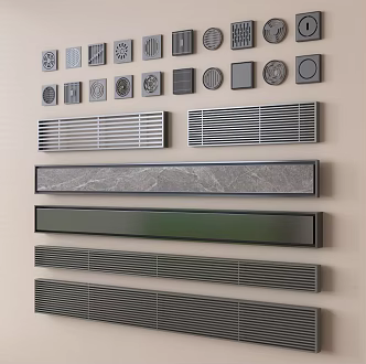 Modern minimalist floor drain minimalist floor drain bathroom components 3d model