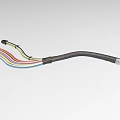 Industrial Equipment Cable Assembly With Multicolored Wires Protective Sleeve And End Connectors