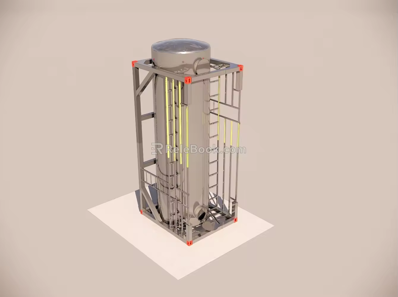 Storage Tank Container Industrial Storage Container 3d model