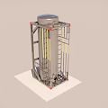 Storage Tank Container Industrial Storage Container 3d model