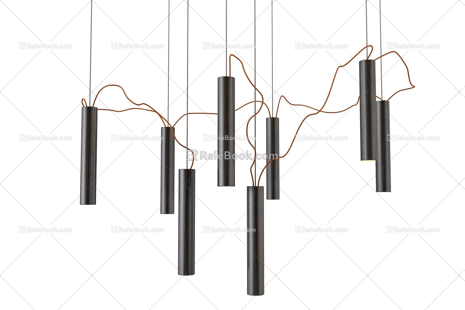 Modern chandelier 3d model