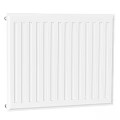 White Vertical Radiator for Home Heating with Modern Design and Flat Panel 3d model