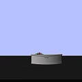 Rose Hotel Stylish White Curved Reception Desk With Flower Arrangement