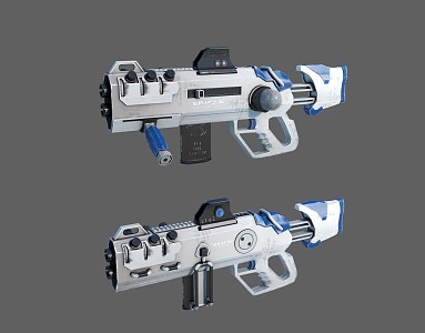 modern weapons science fiction weapons 3d model