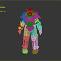 Detailed Silver Metallic Robot With Full Body Armor Standing In Reflective Surface